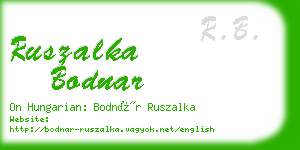 ruszalka bodnar business card